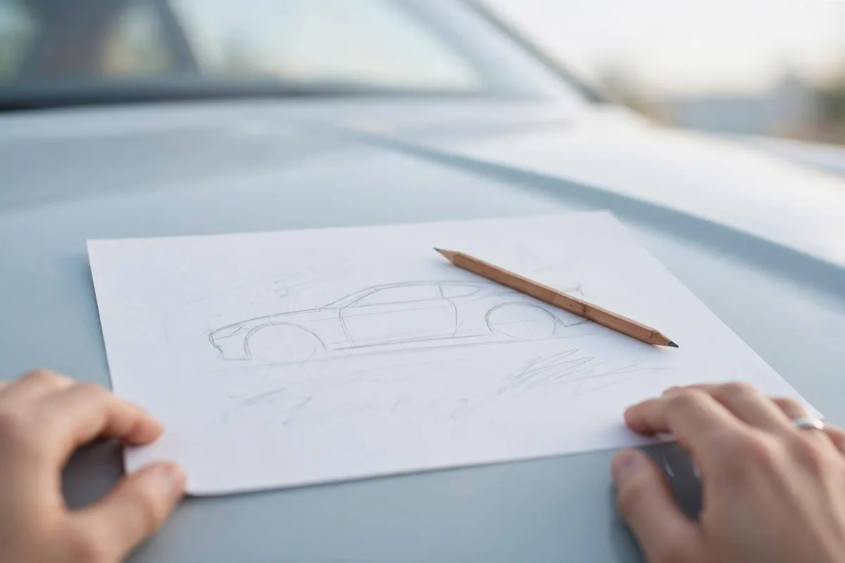 A pencil on paper
